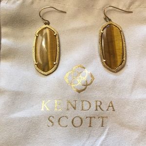 Kendra Scott tigers eye earrings